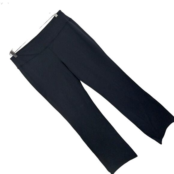NWOT! YOGIPACE! LUXE BLACK ULTRA STRETCH BELL BOTTOM YOGA PANTS, LEGGINGS! SZ 2X - Picture 1 of 10